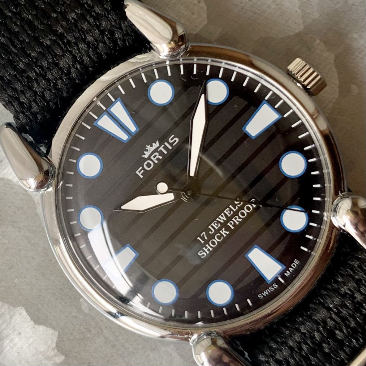 アンティーク1940sメンズ高級当時物スイス製Miltonクロノメーター15