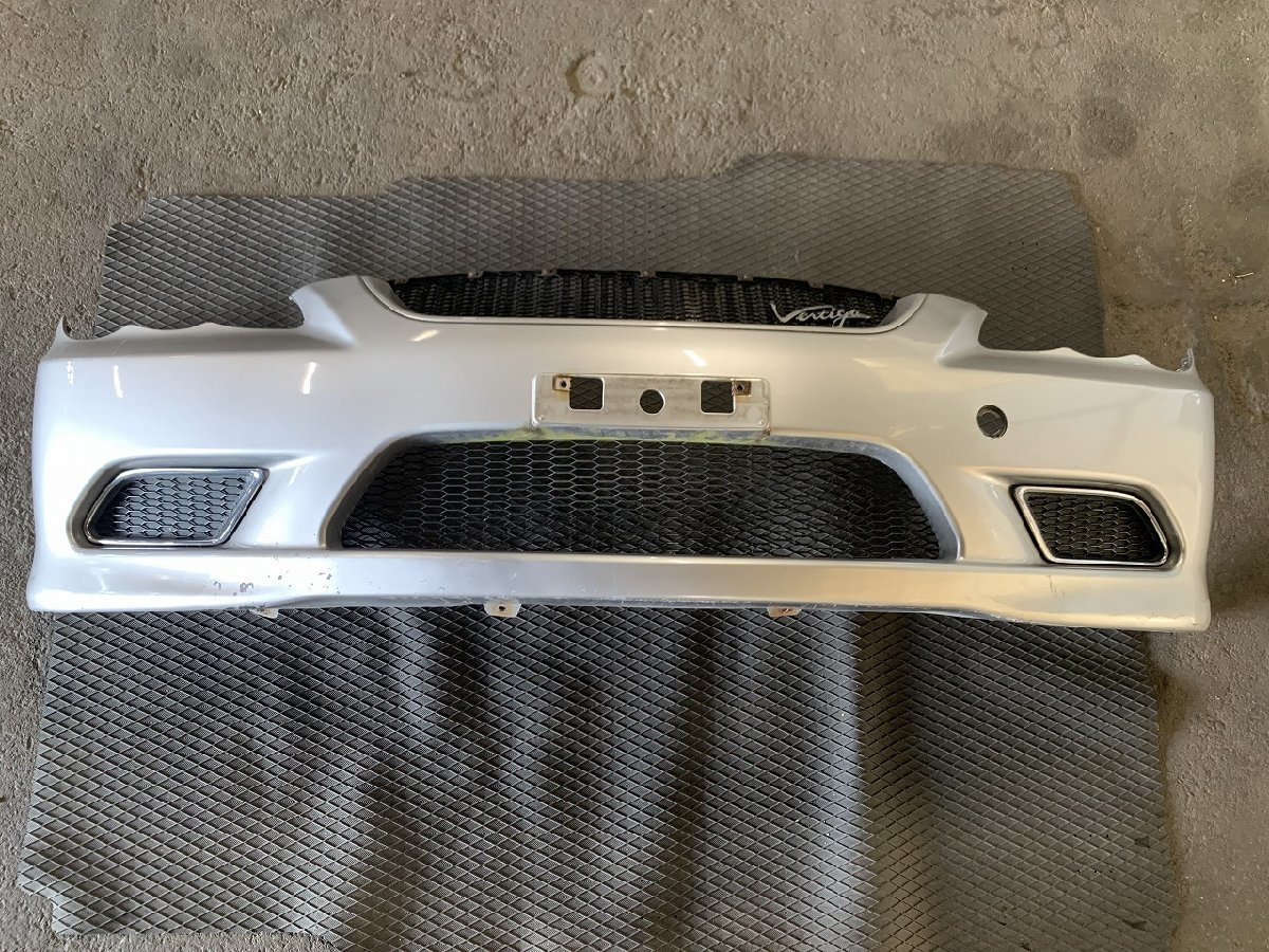 マークX ヴェルティガ GRX120 フロントバンパー シルバー カラー 1F7