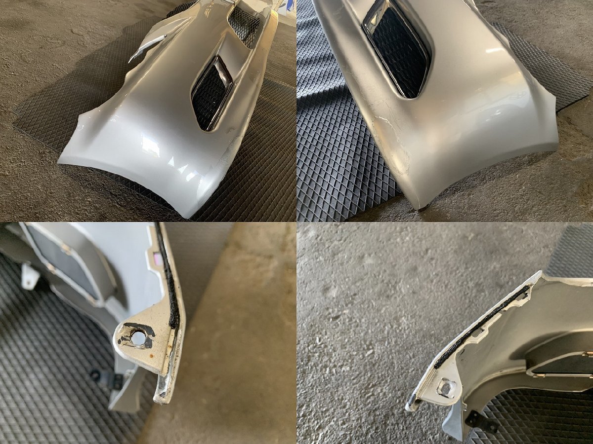 マークX ヴェルティガ GRX120 フロントバンパー シルバー カラー 1F7