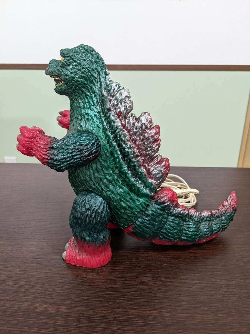 #5801 【当時もの】ゴジラ ソフビ ルームランプ グレートザウルス 