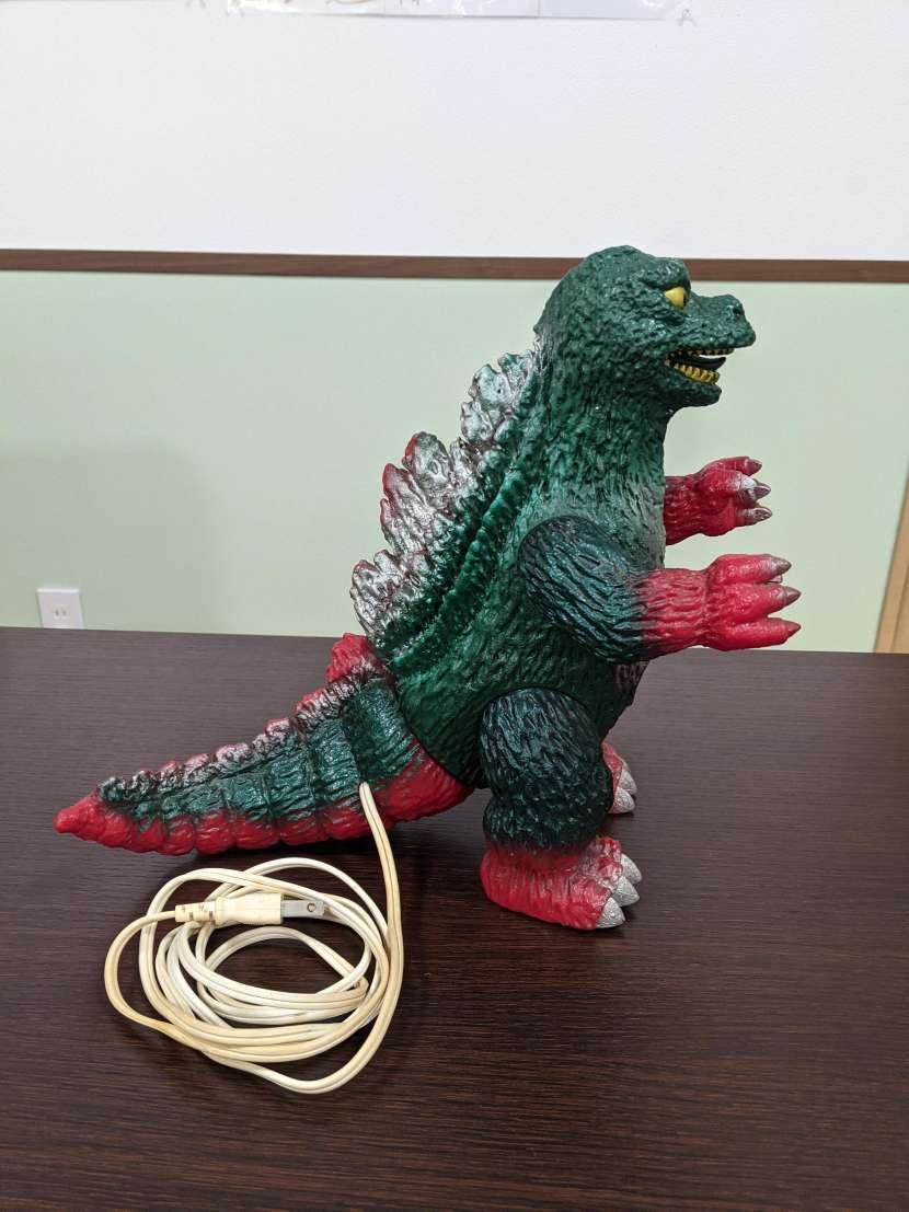 #5801 【当時もの】ゴジラ ソフビ ルームランプ グレートザウルス 