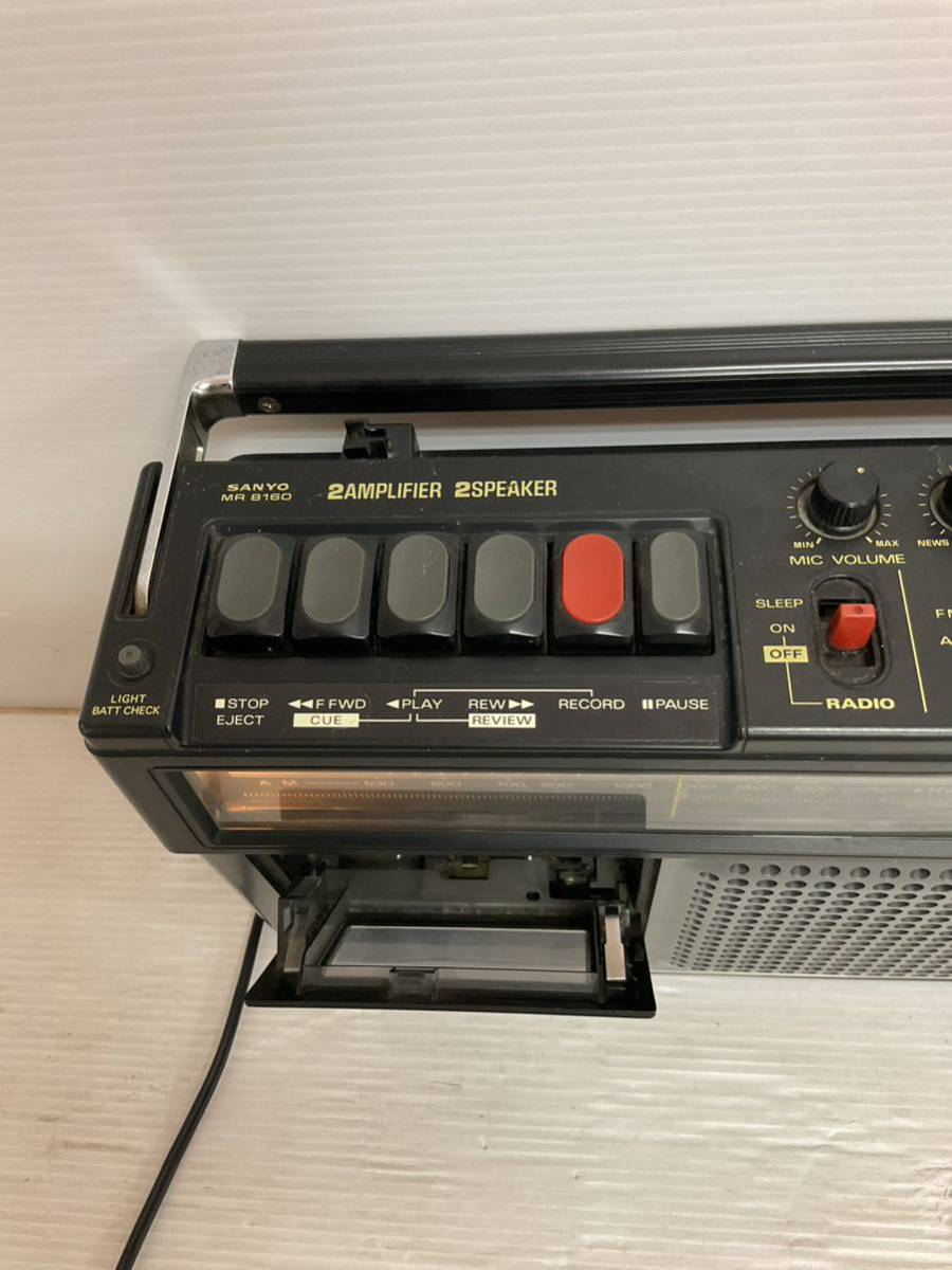 SONY サンヨー 昭和レトロ 2AMPLIFIER 2SPEAKER ラジオカセ 当時物 MR-8160