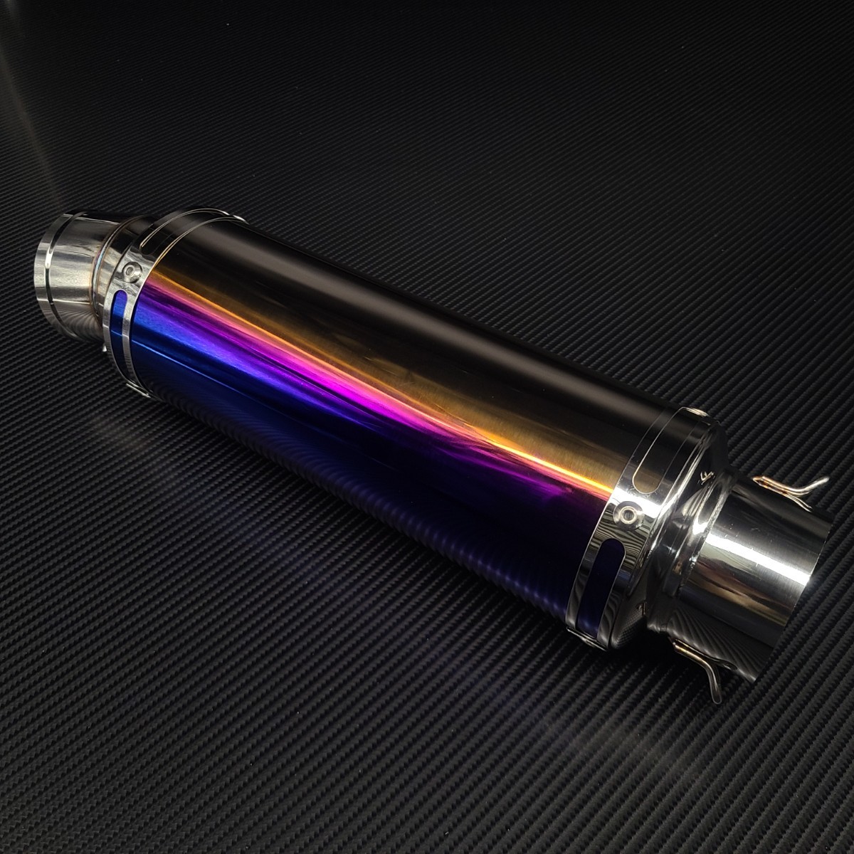 即納 汎用 50.8mm チタン風サイレンサー マフラー スリップオン(検 CB