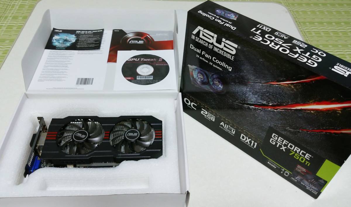 ASUSTek NVIDIA GeForce オーバークロック GTX750TI-OC-2GD5