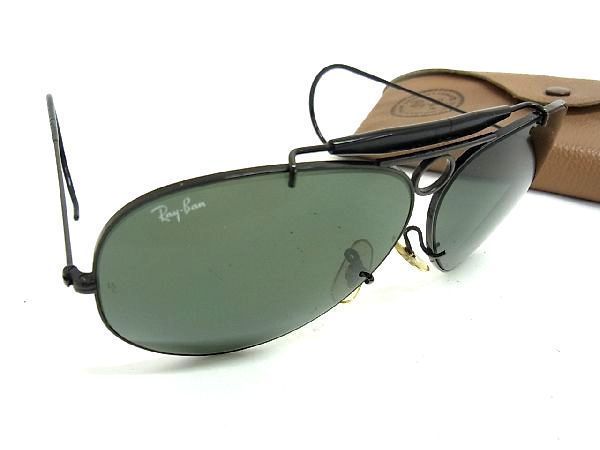 【新作，2025】 1円 Ray-Ban レイバン B&L ボシュロム ヴィンテージ USA サングラス 眼鏡 めがね メンズ ブラック系×クリアブラック系 FU0460