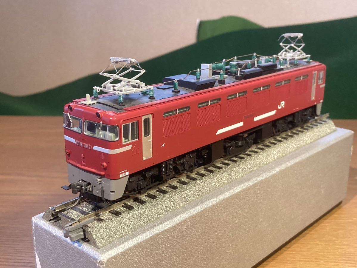TOMIX のED76 1017 JR貨物更新色。ジャンク品1円スタートNCNRで(機関車