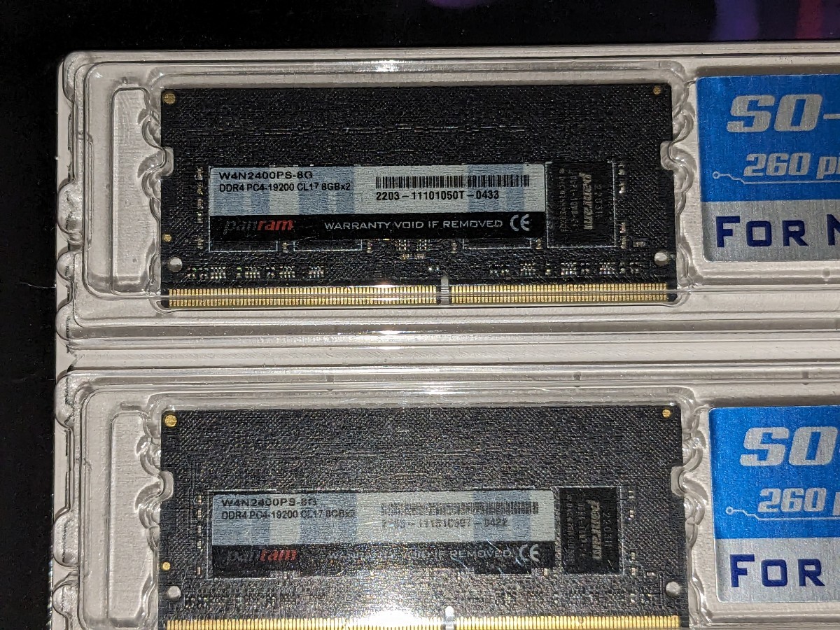 送料無料 CFD PANRAM ノートPC用メモリーモジュール PC4-19200(DDR4