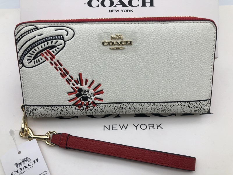 COACH シグネチャー コーチ 長財布 ディズニー 財布 コーチxディズニー 