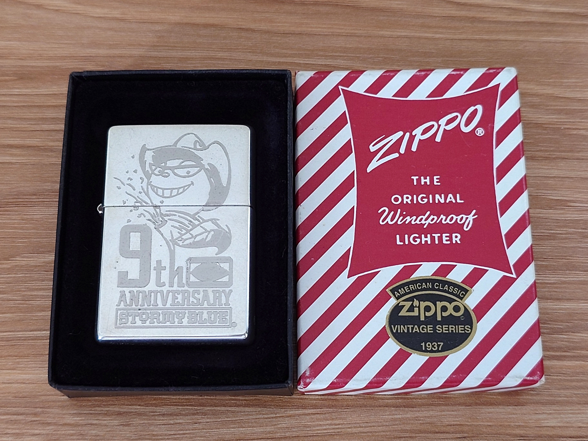 未着火☆ZIPPO ジッポー 限定 1937レプリカ STORMY BLUE 9th ディゴくん フェローズ 1999年製