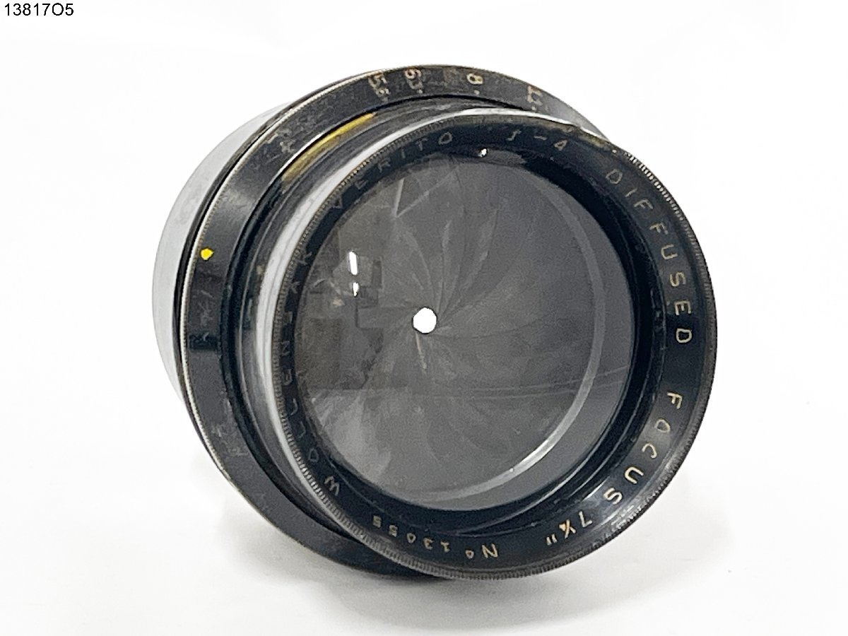 ★WOLLENSAK ウォーレンサック VERITO ベリート f-4 DIFFUSED FOCUS 7 1/4 大判 カメラ レンズ 13817O5-9