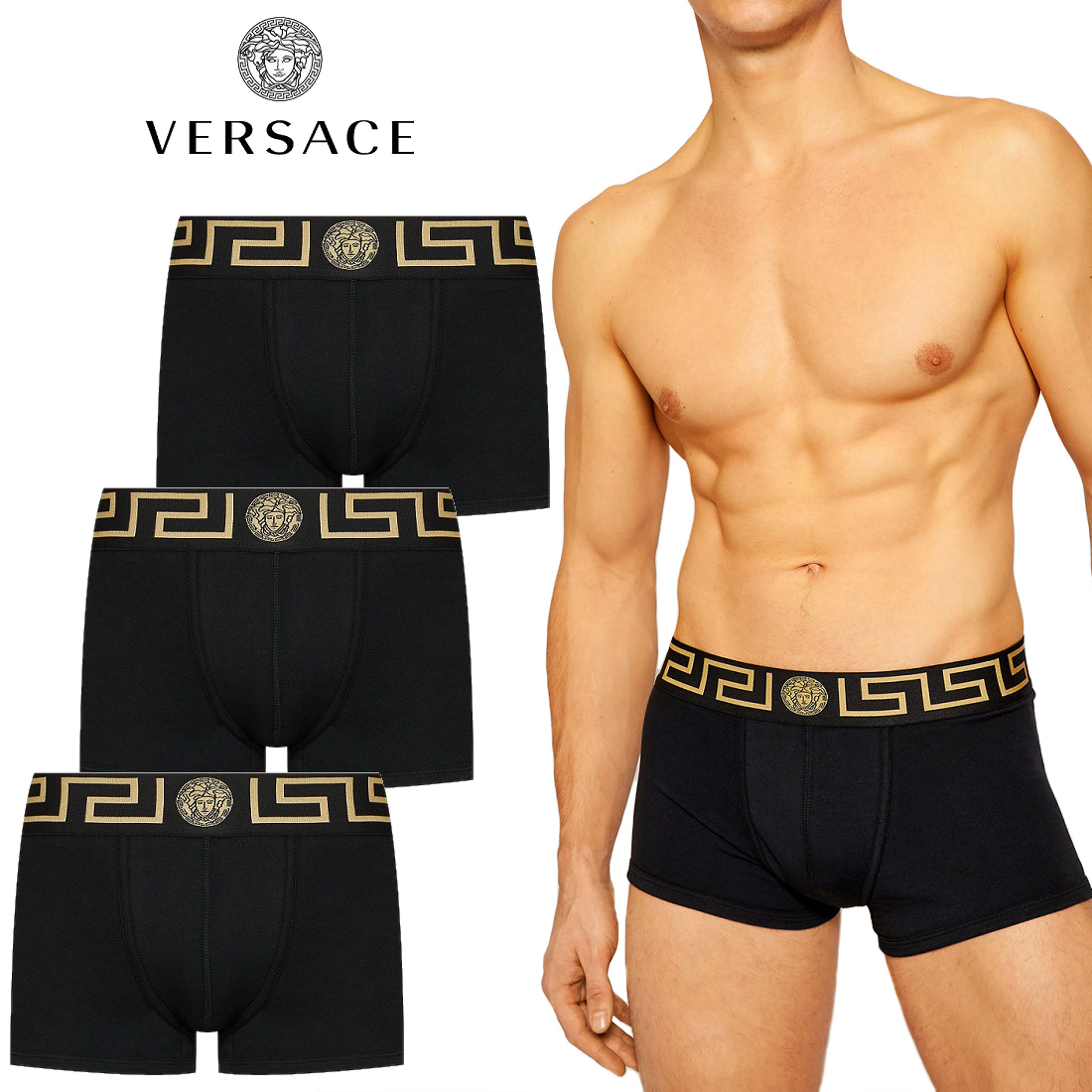 VERSACE A232741 ヴェルサーチ | ブラック ヴェルサーチェ Versace (3