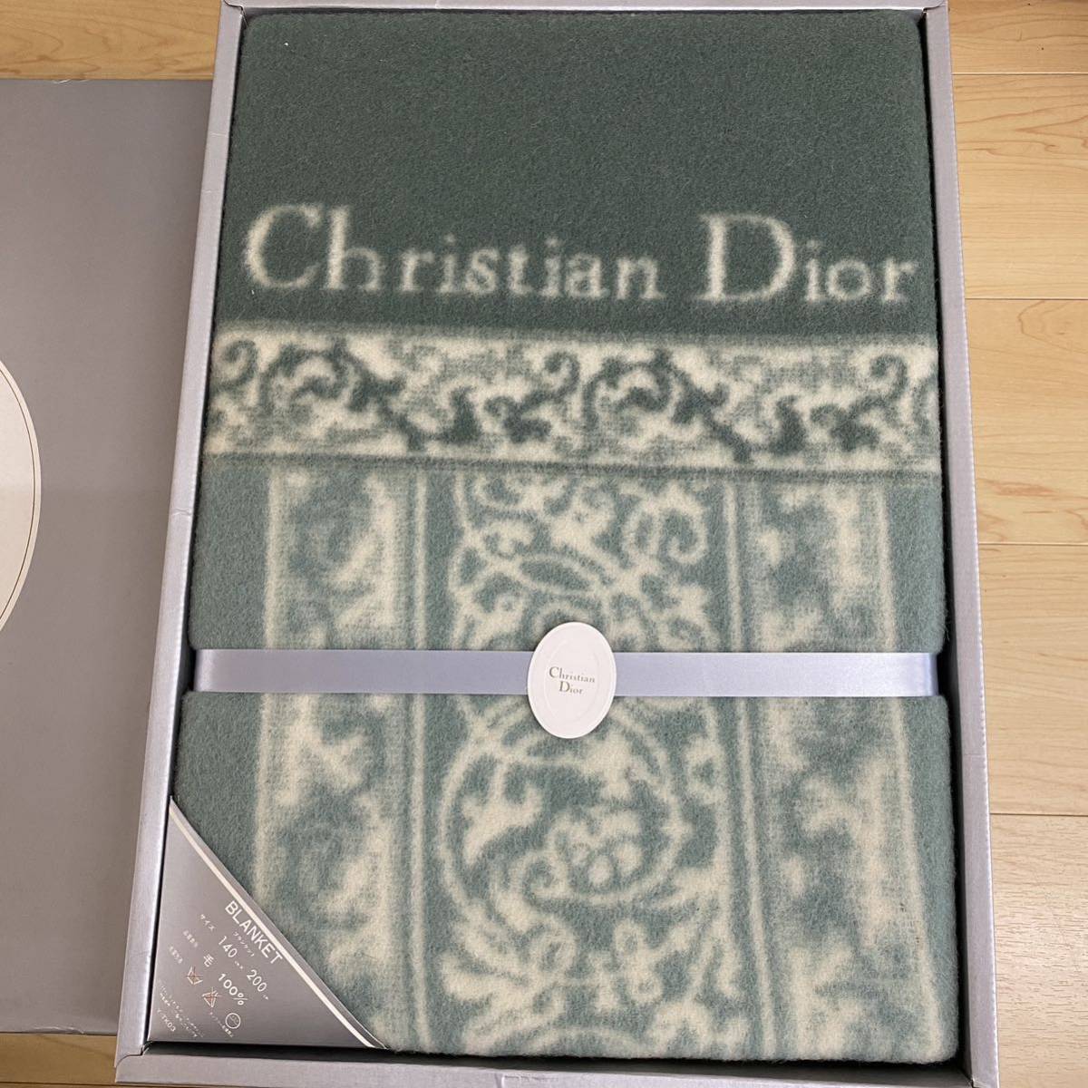クリスチャンディオール　ブランケット　グリーン Christian Dior クリスチャンディオール ブランケット グリーン ウール