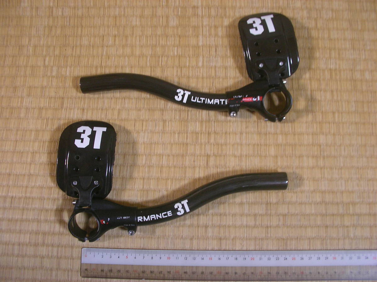 3T クリップオンセット CLIP-ON TEAM S-Bend カーボン，アルミ DHバー
