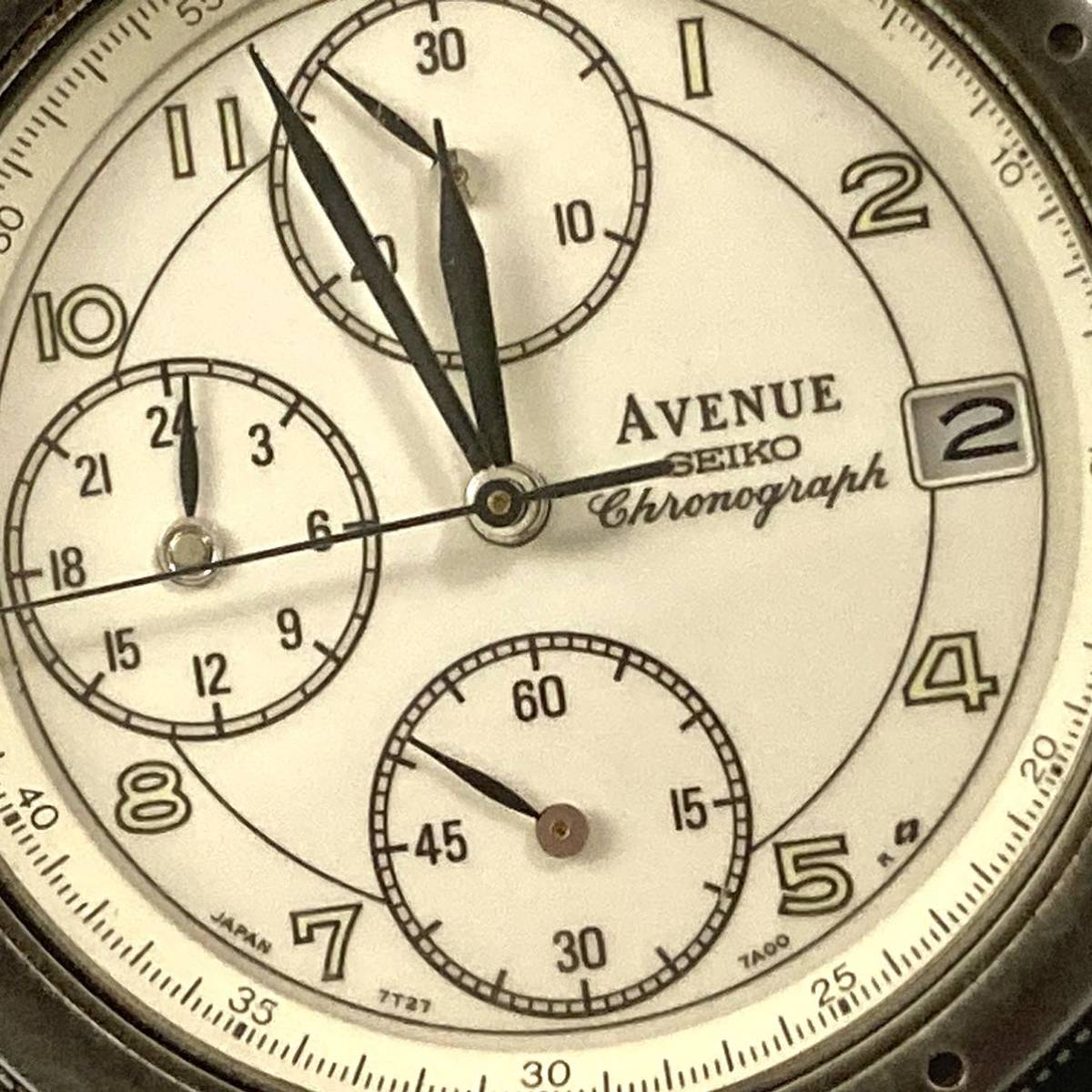 SEIKO セイコー AVENUE アベニュー CHRONOGRAPH クロノグラフ 7T27 