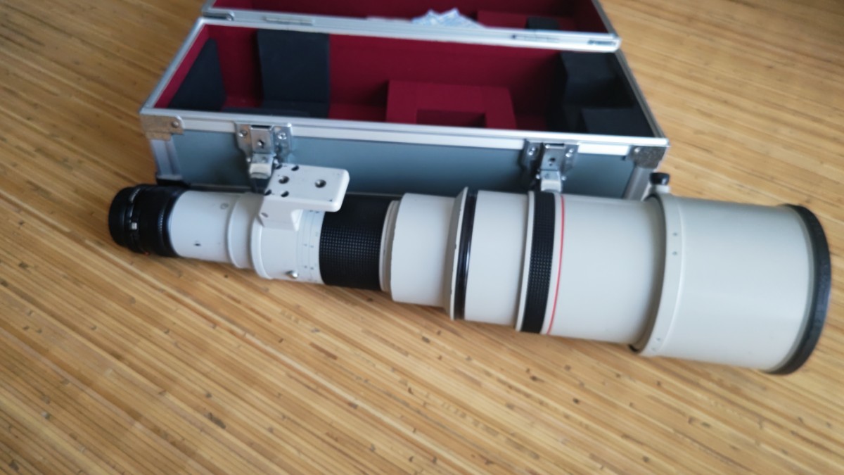 キヤノン New FD 500mm F4.5 L フジXマウントアダプター キャノン