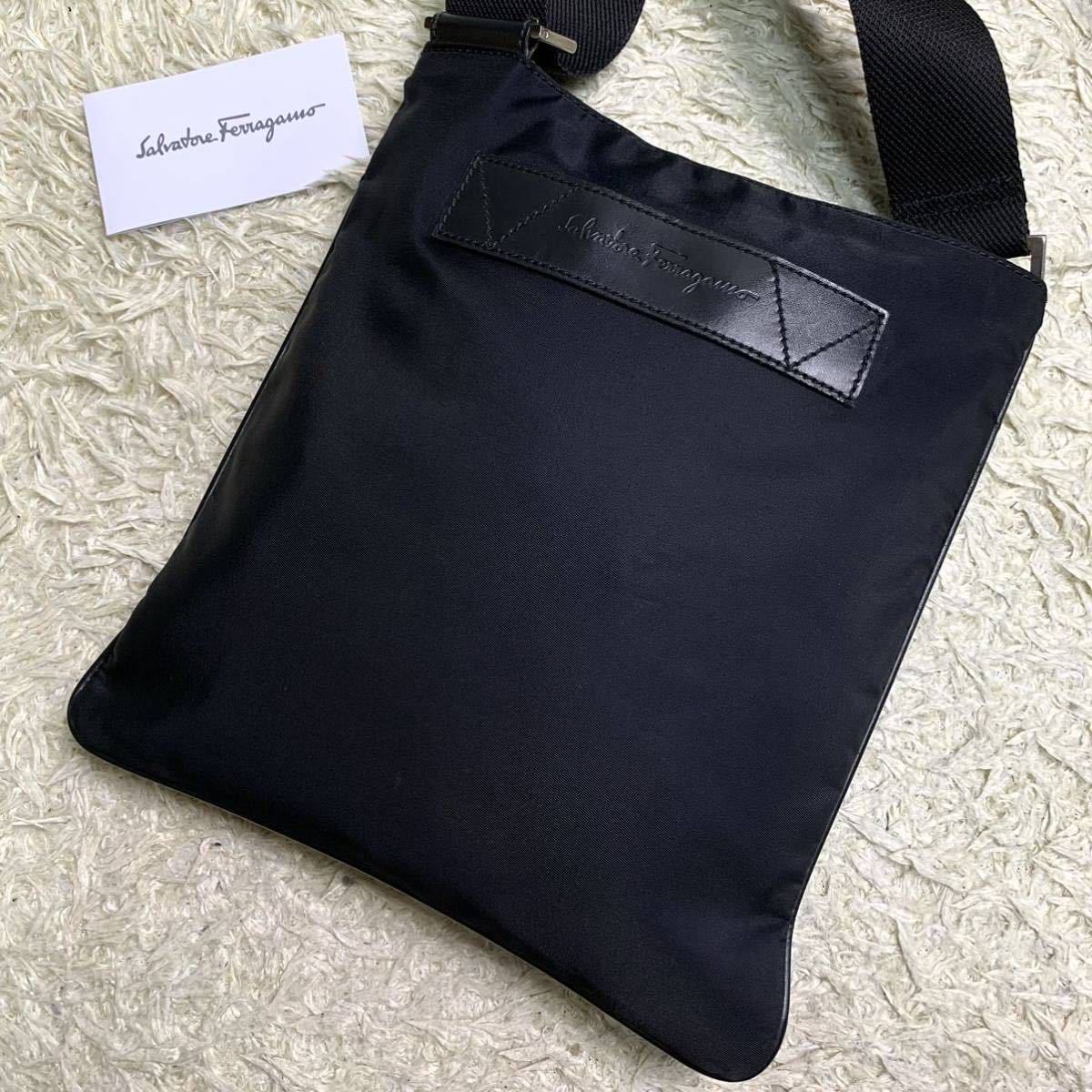 1円 □美品□ Salvatore Ferragamo フェラガモ ガンチーニ レザー