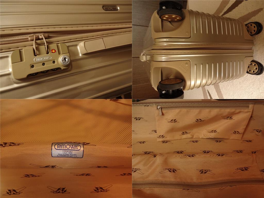 【リモワ RIMOWA】 サルサ(SALSA) 4輪マルチホイール 限定モデル ゴールド 896.57★状態良好!!★ RIMOWA SALSA マルチホイール 機内持ち込み 810.52 同梱×&frasl;UNG