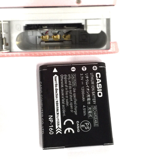 1円 CASIO EXILIM EX-ZR70 コンパクトデジタルカメラ ピンク 動作確認