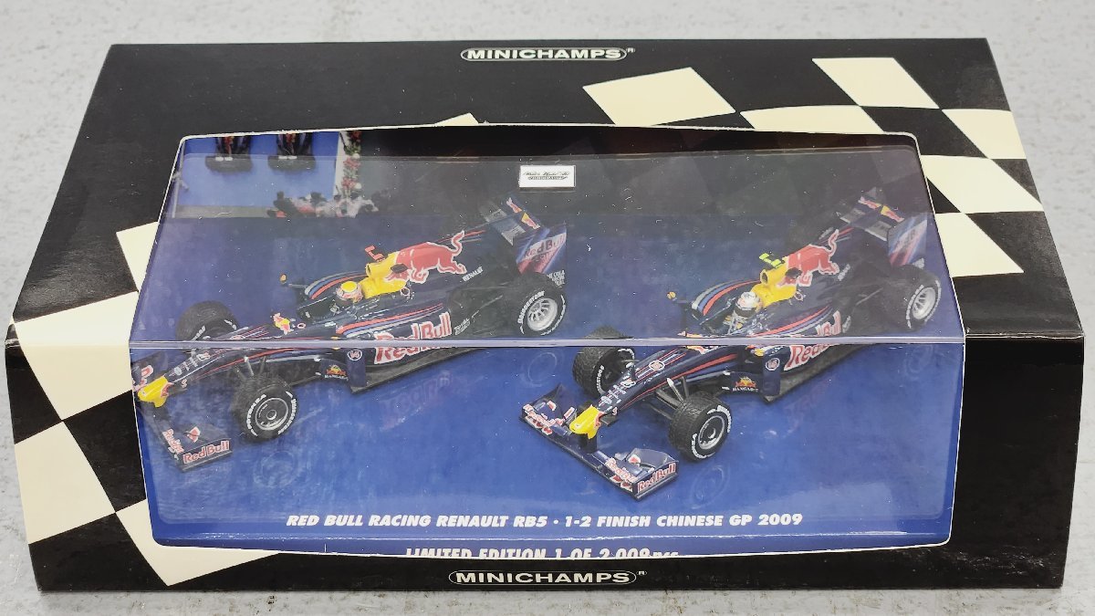 MINICHAMPS 1/43 レッドブル RB5 2台セット △開封品 MINICHAMPS ミニチャンプス 1/43 RED BULL RACING RENAULT
