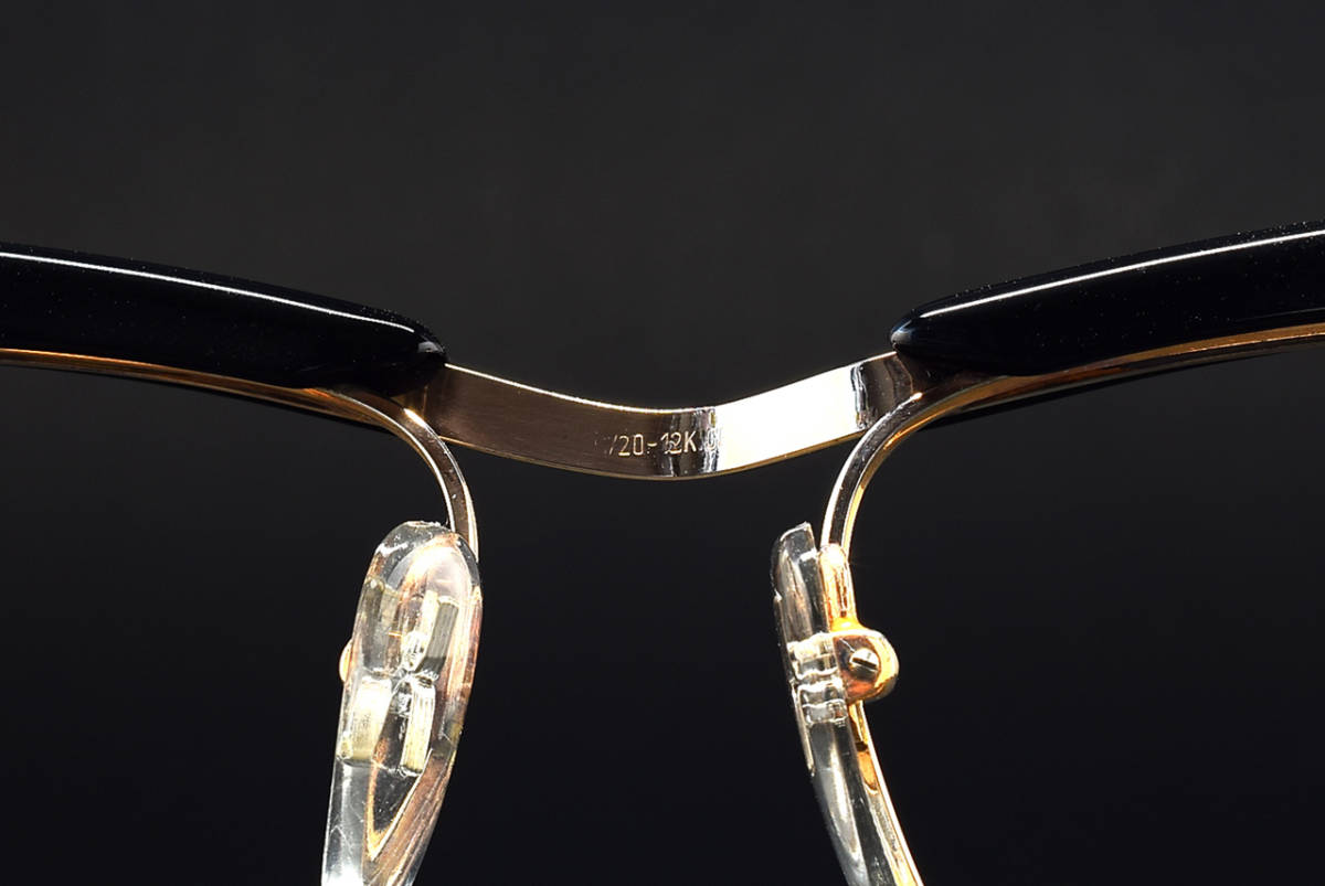 BAUSCH & LOMB ヴィンテージ 眼鏡 フレーム ブローライン 12金張