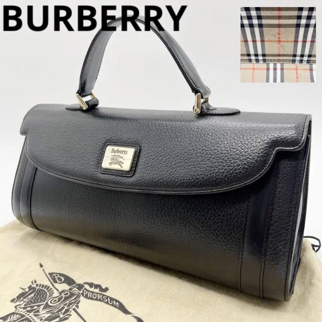 1円 Burberrys バーバリーズ ノバチェック キャンバス×レザー クラッチ