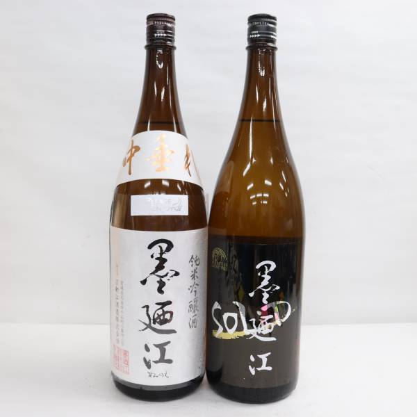 【2本セット】墨廼江各種（ 純米吟醸酒 SoLiD ソリッド 16度 1800ml 製造23.07 等）G23H230022