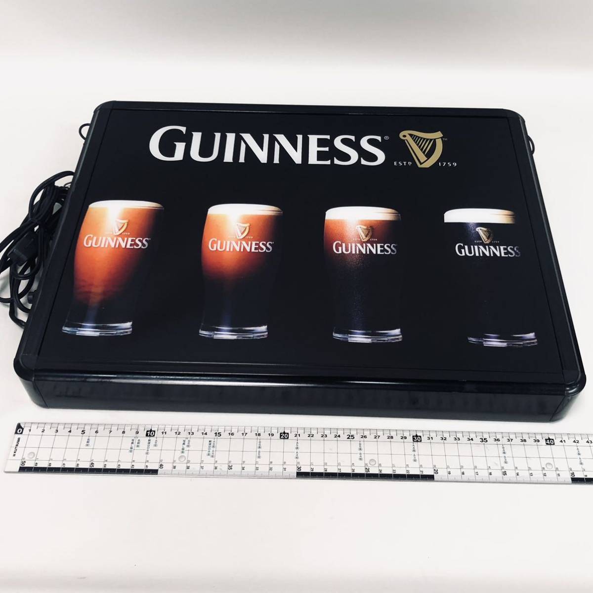 勇*次様 【希少・動作確認済】GUINNESS ギネスビール パブライト ライト 動作確認済み GUINNESS ギネス ビール 電飾 ライト 看板 Bar