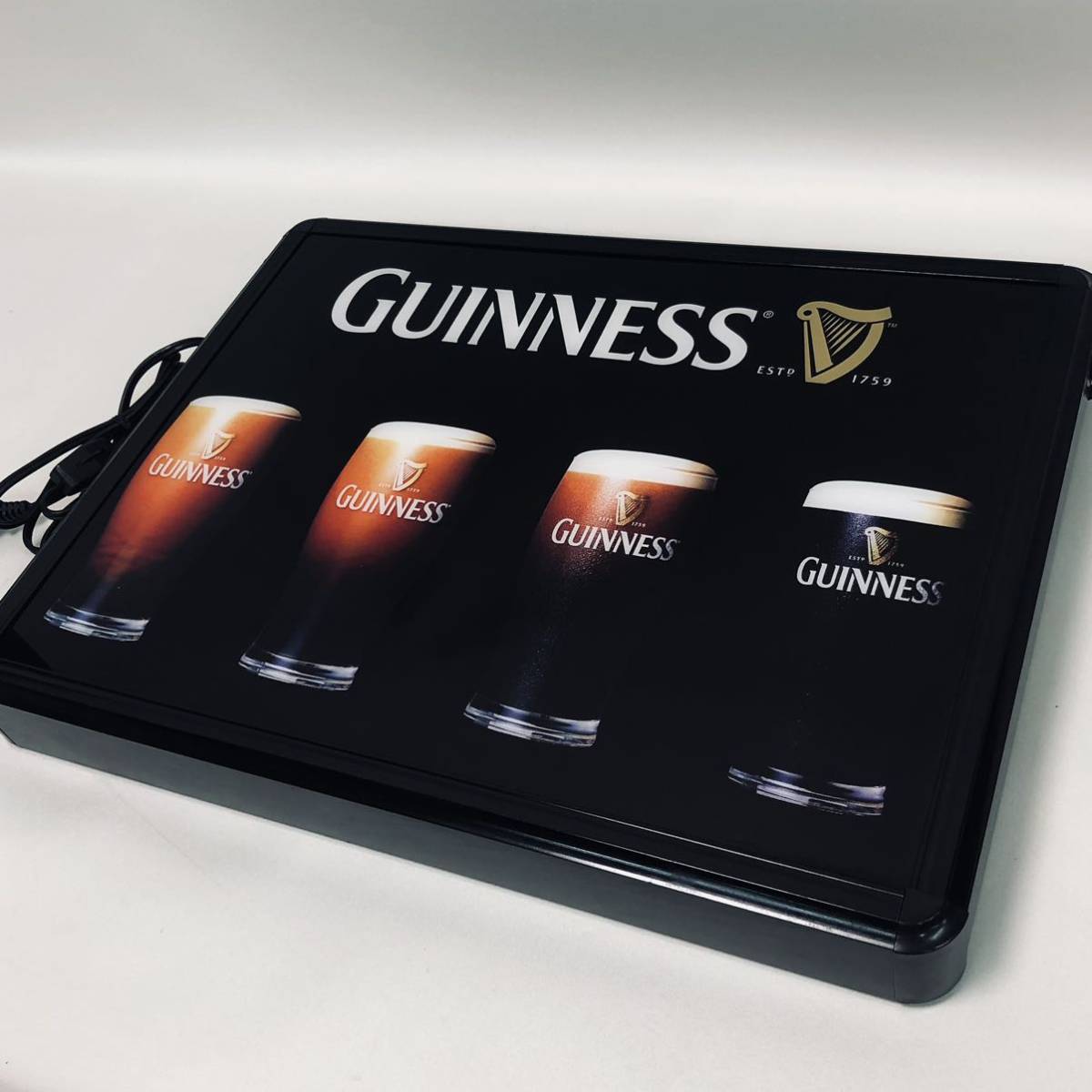 勇*次様 【希少・動作確認済】GUINNESS ギネスビール パブライト ライト 動作確認済み GUINNESS ギネス ビール 電飾 ライト 看板 Bar