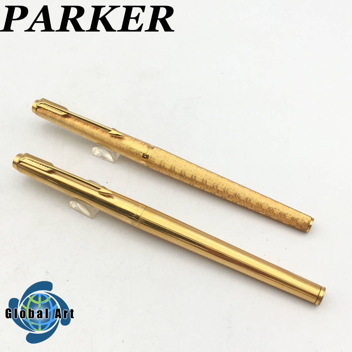 ☆D08392/PARKER パーカー/万年筆/180/ゴールド/まとめて/計2点セット