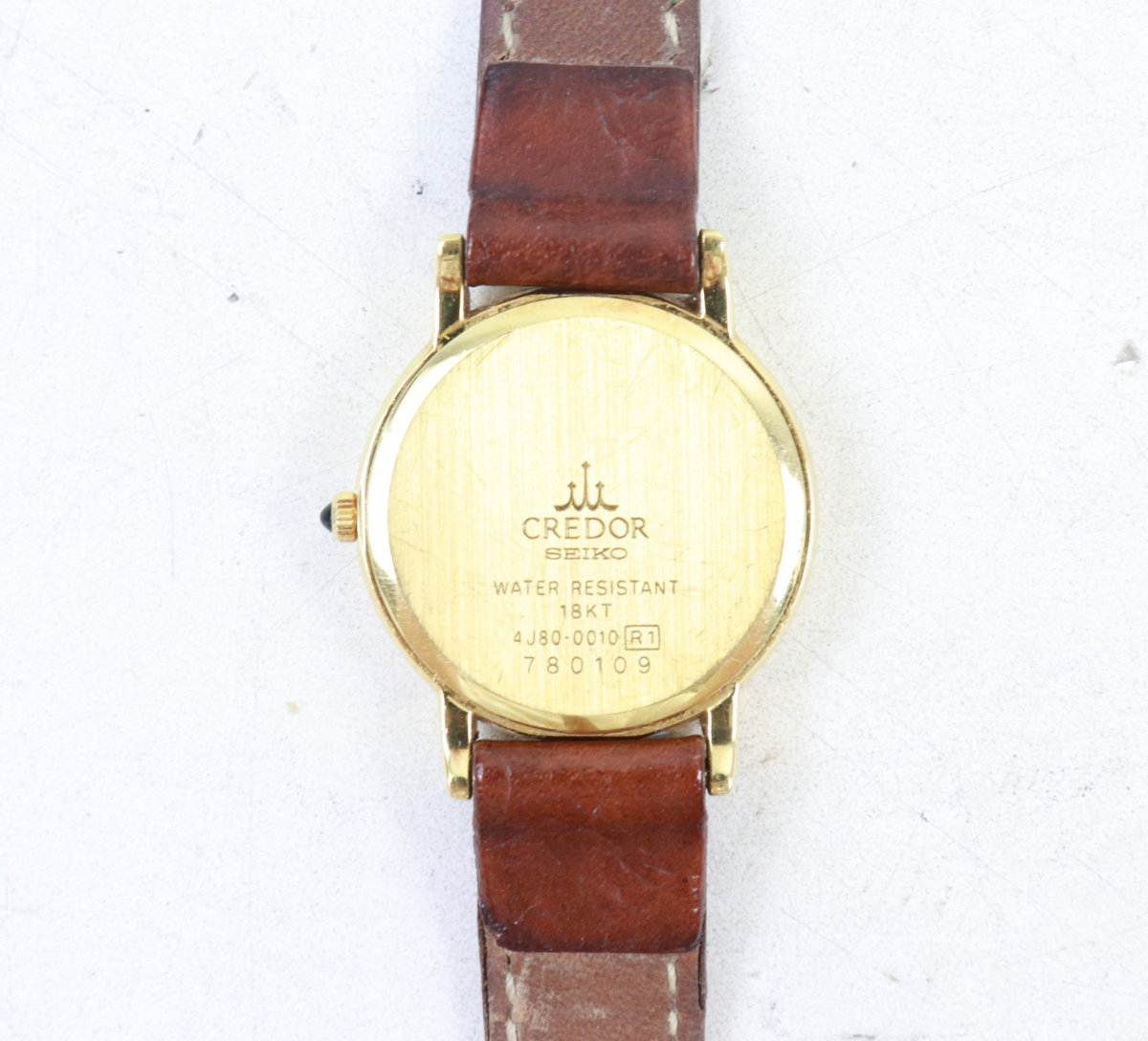SEIKO CREDOR 4J80-0010 18KT刻印有り セイコー クレドール 腕時計 金 