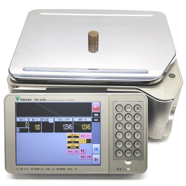 ☆寺岡/TERAOKA 電機抵抗線式はかり 対面売りラベルプリンタ SM-5600