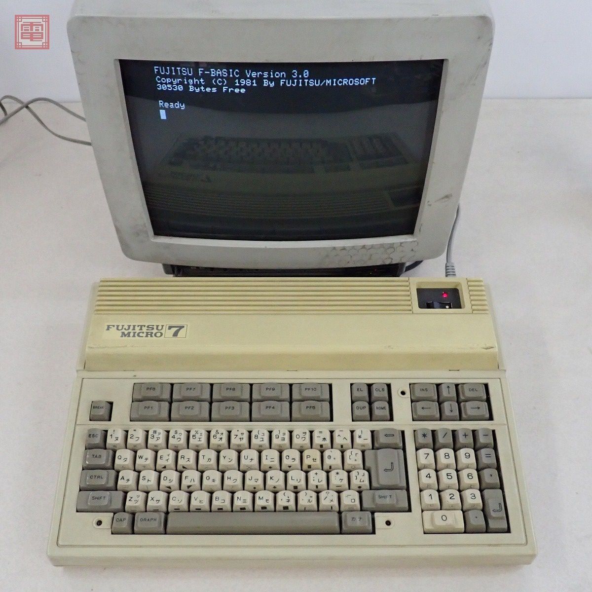 希少　富士通　マイクロ7 MB25010 パーソナルコンピューター　当時物 FUJITSU 富士通 MB25010 MICRO7 FM-7 マイクロセブン MICRO 0 2B59