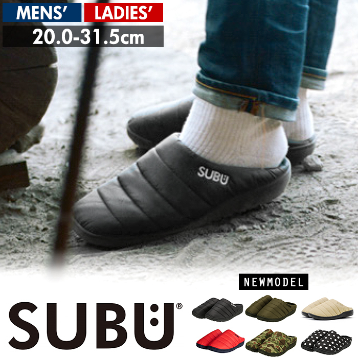 SUBU DOTS ドット 24cm-25.5cm 【新品未使用】 SUBU ドット柄 冬用サンダル（24〜25.5cm） ☆ ドット ☆ 24～25.5cm