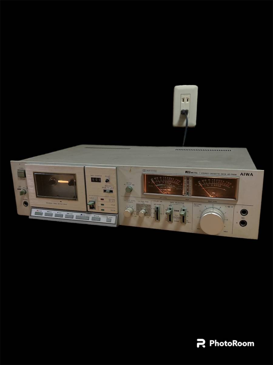 O】AIWA AD-F60M カセットデッキ ステレオ オーディオ 音楽 音楽機材1