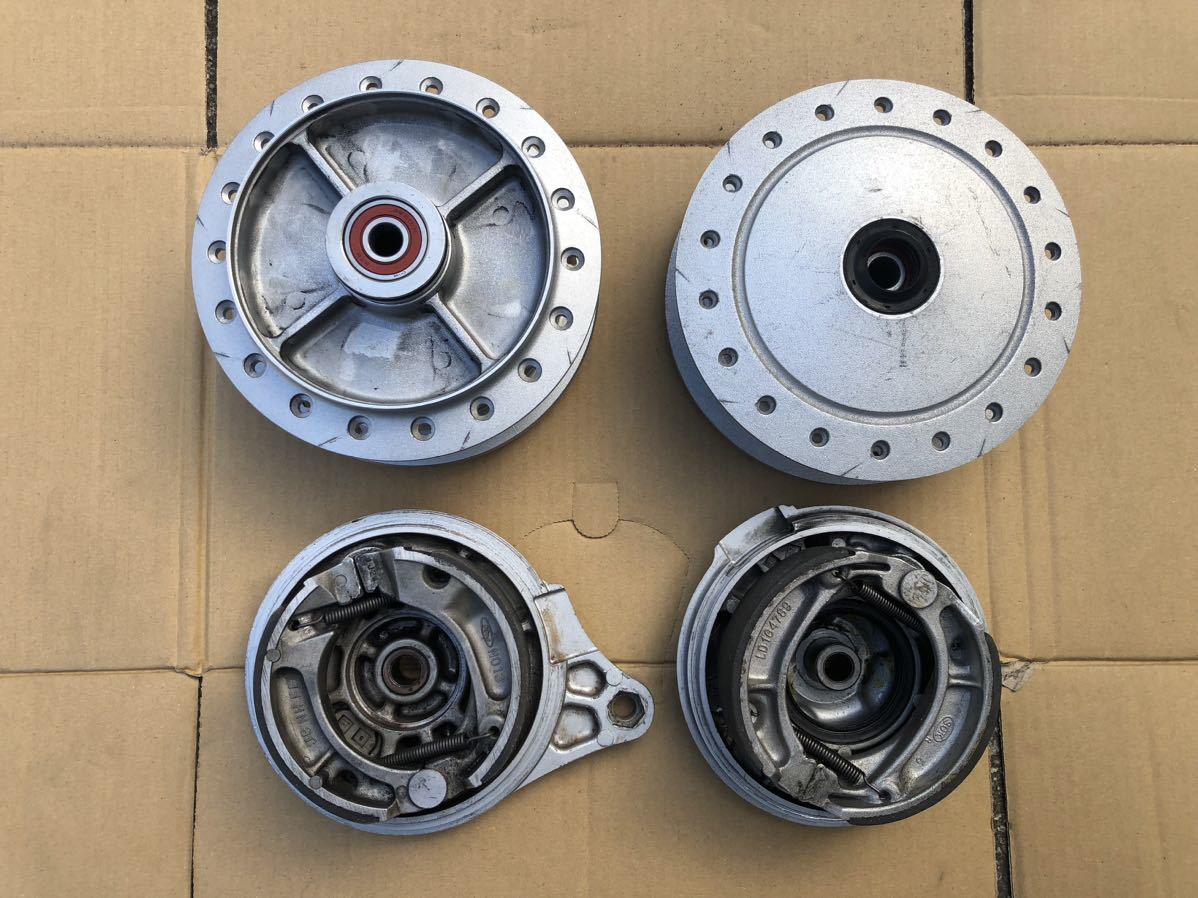 専用3 ホンダ純正 スーパーカブ用 50 70 90 前後ホイールハブ＆ブレーキ