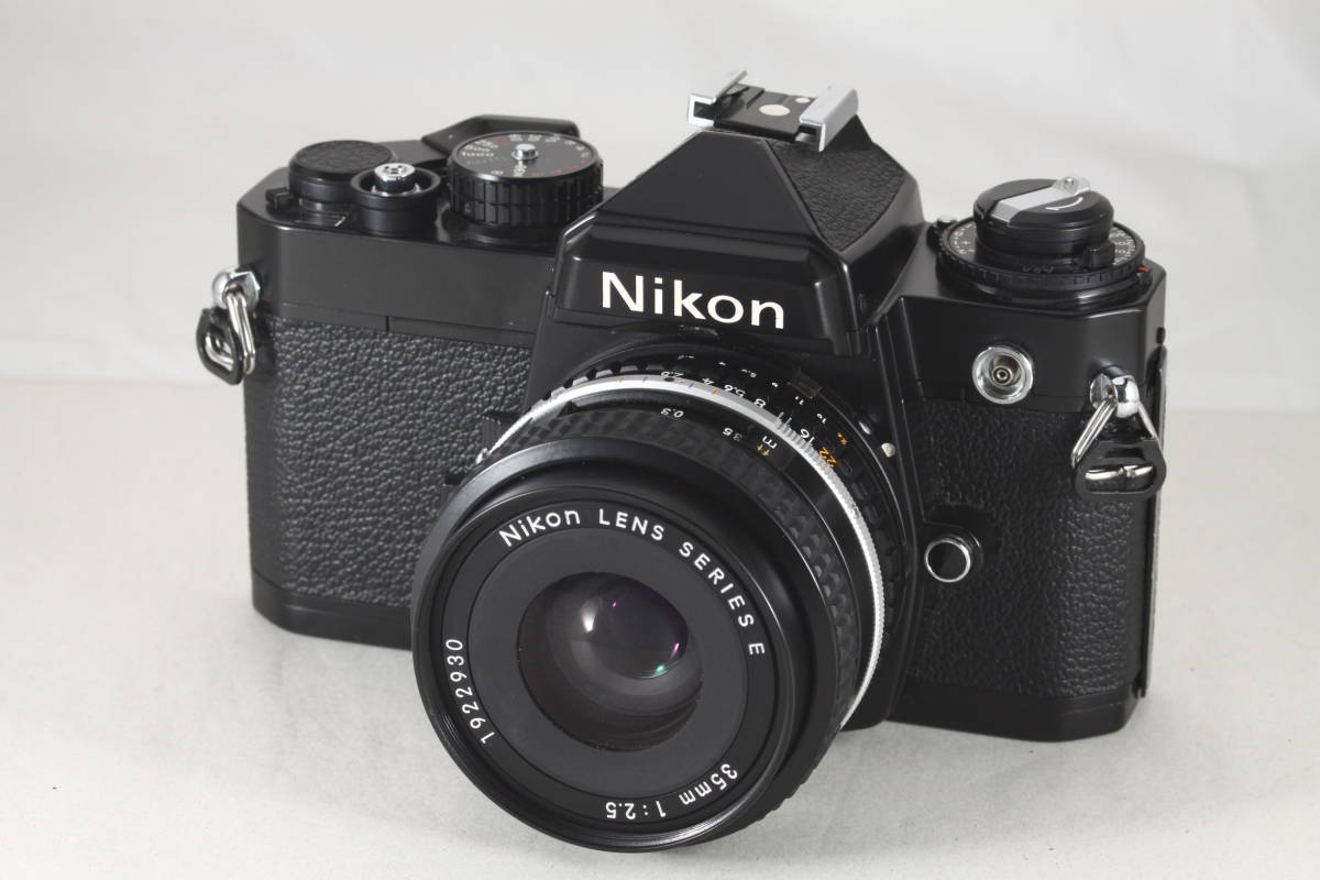 フィルムカメラ Nikon FE+Lens Series E 35mm F2.5 Nikon 35mm f2.5 E