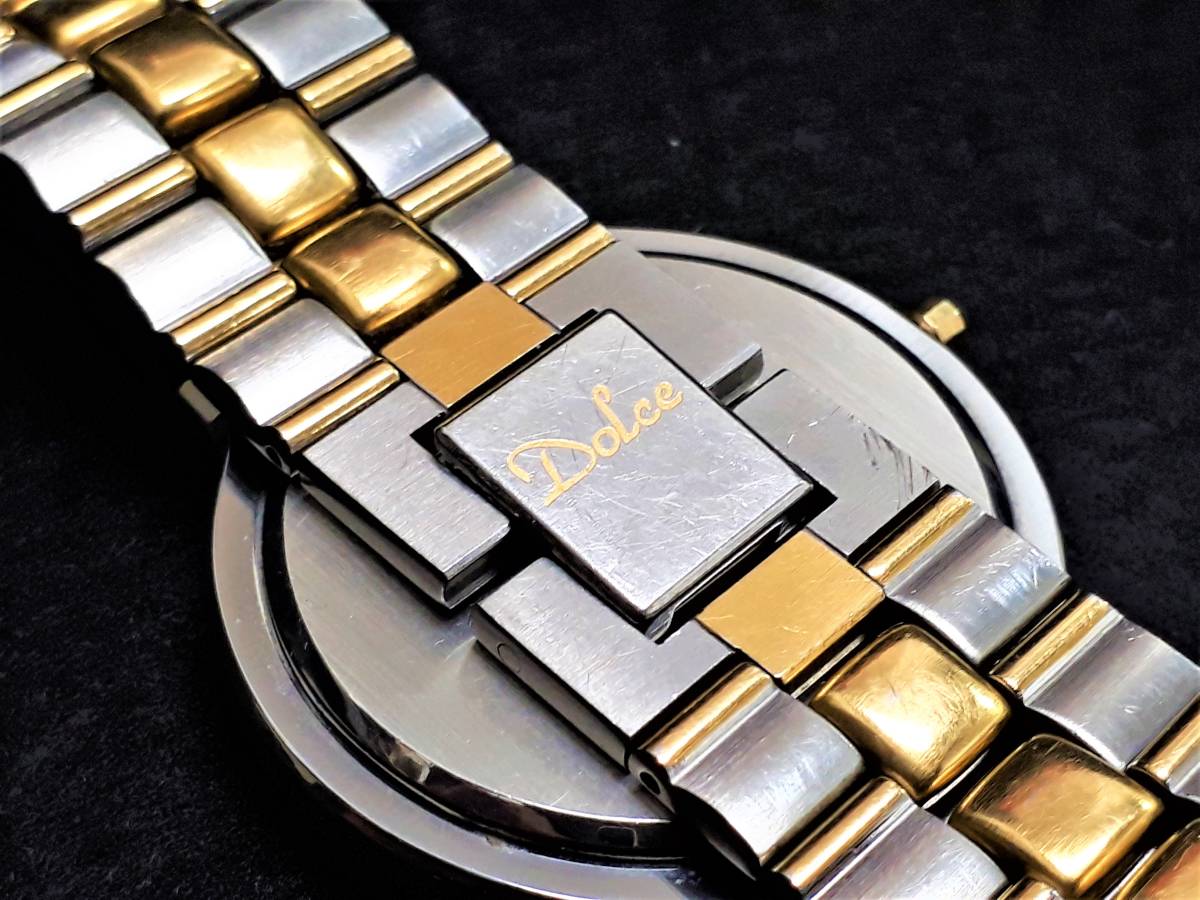 稼動 電池交換済】SEIKO ドルチェ ダイヤ 80年代 ドレスウォッチ. 稼動