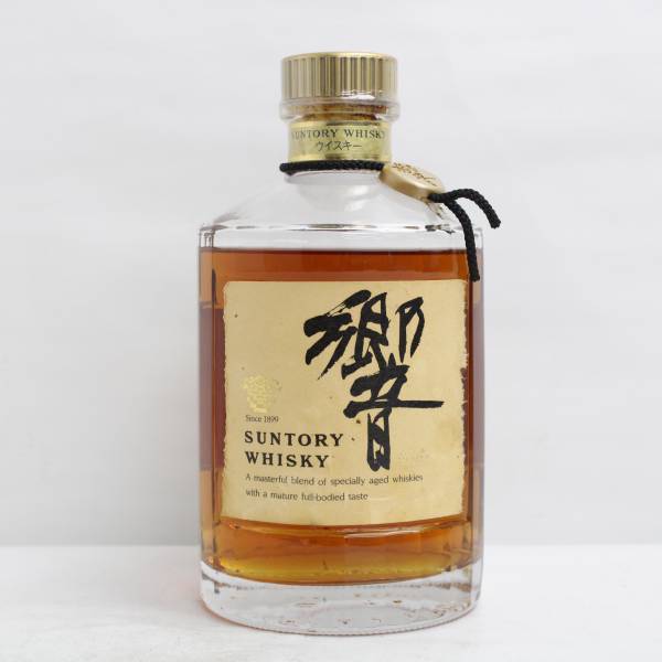 【希少】サントリー　ウイスキー　響　瓶　金キャップ 1円~SUNTORY（サントリー）響 旧 金キャップ 裏ゴールドラベル 43