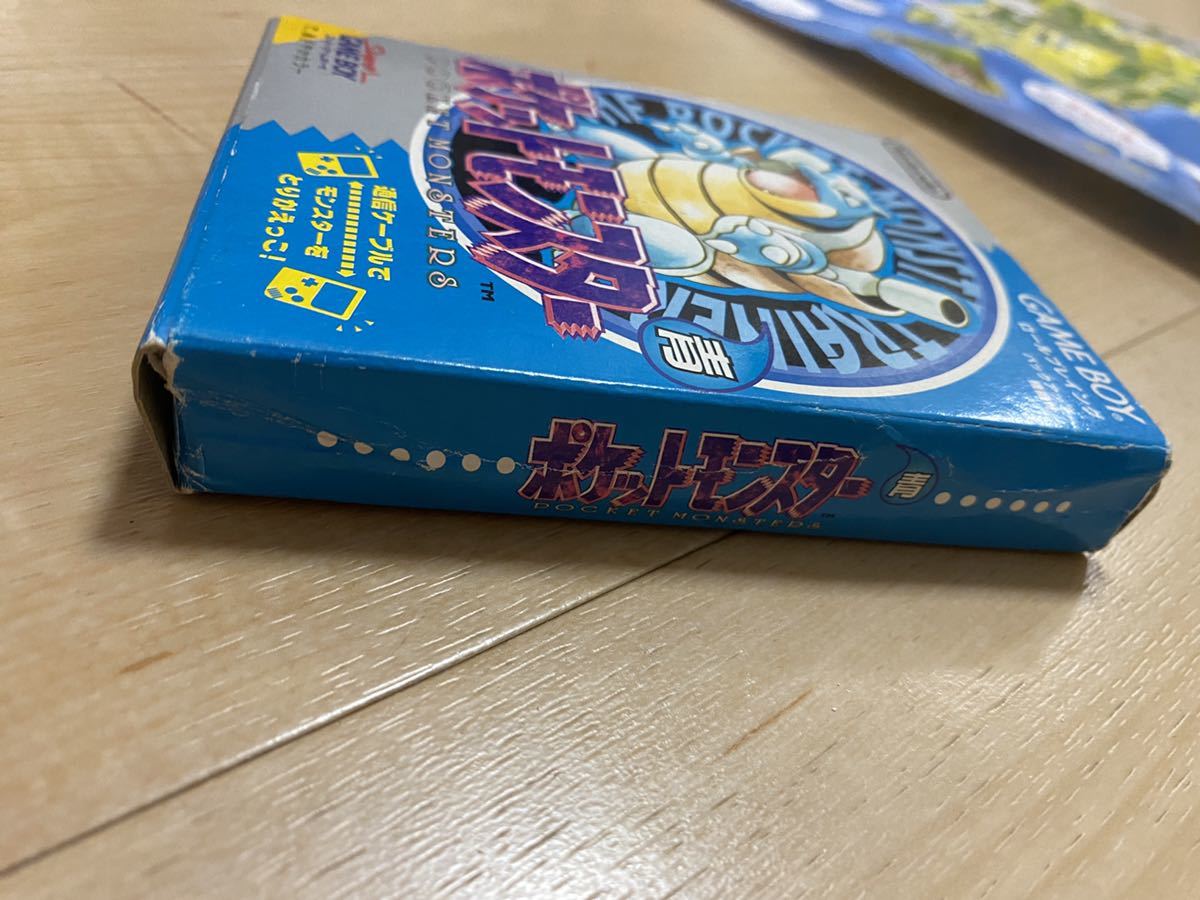ポケットモンスター青 ゲームボーイ 箱説明書マップ付き(ロール 