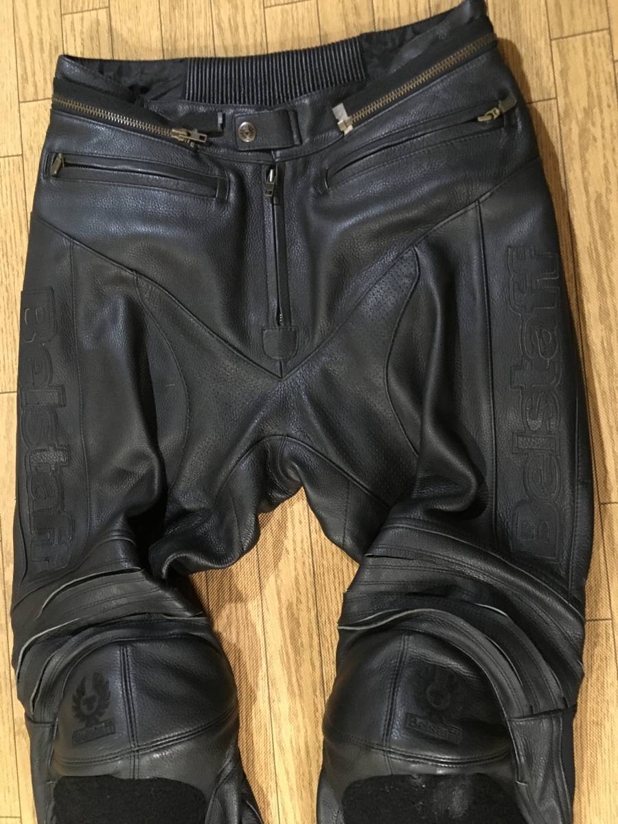Belstaff 牛革製ブーツイン レーシングレザーパンツ ウエスト幅82-86cm 身長174-178cm 良品 