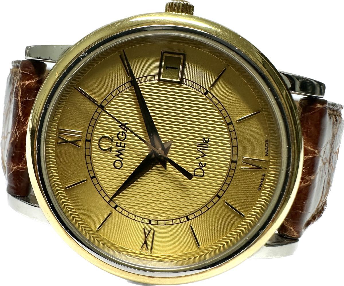 1円〜 Y 流通少 OMEGA オメガ デビル プレステージ 金製YGベゼル 