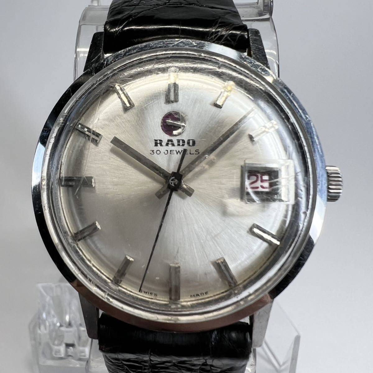 RADO ラドー ウォーターシールド 30石 手巻き 可動品 シルバー文字盤 