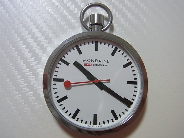 ◆MONDAINE(SWISS MADE)　クオーツ　鉄道時計　OFFICIAL SWISS RAILWAY WATCH
