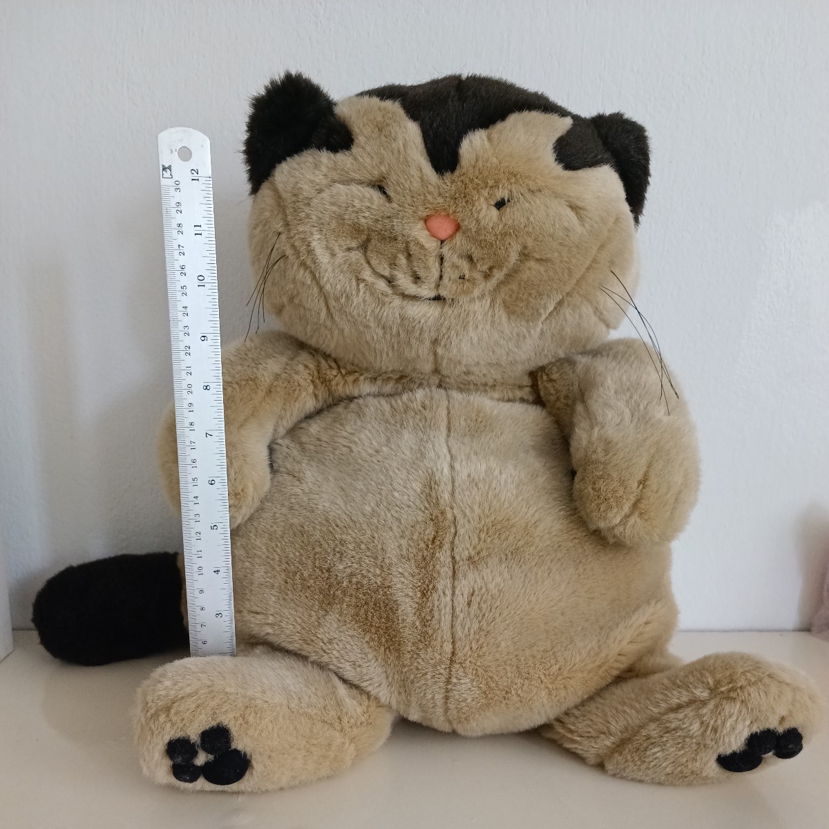 激レア！　ぬいぐるみ　猫のヤーコプ　大きいサイズ　セキグチ 猫のヤーコプ ぬいぐるみ セキグチ - 昭和レトロ 大45センチ中30センチ