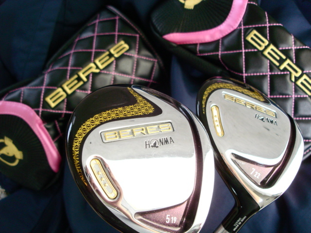 本間ゴルフ◆◆ HONMA BERES 2019 ３星★★★ 5w + 7w 美品 ◆◆ 最高級 レディース!!!