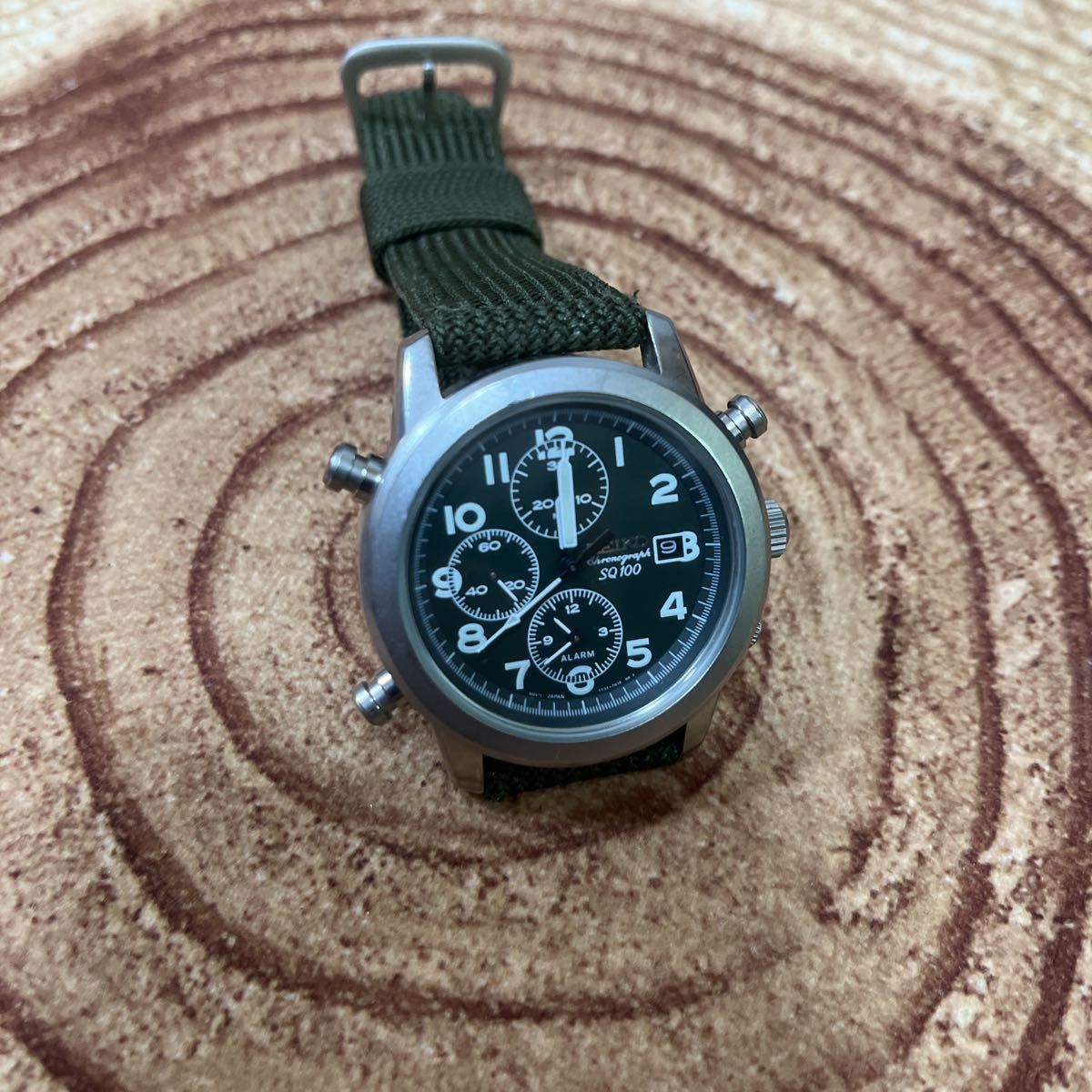 ジャンク】SEIKO セイコー ミリタリークロノグラフ SDWB63P1 7T32-7D90