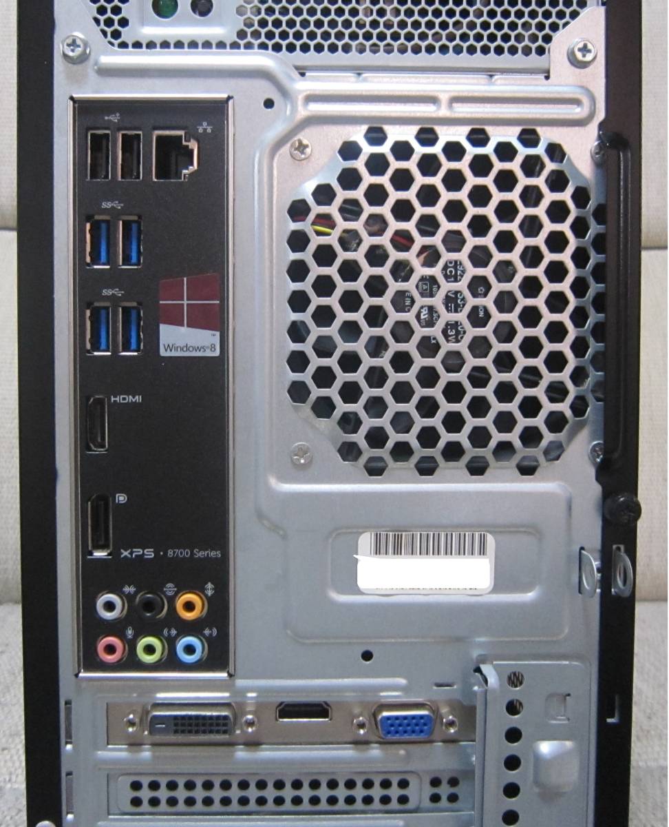Dell XPS 8700 サクサク Core i7-4790～4.0Ghz×8/16G/新SSD256G +1T/