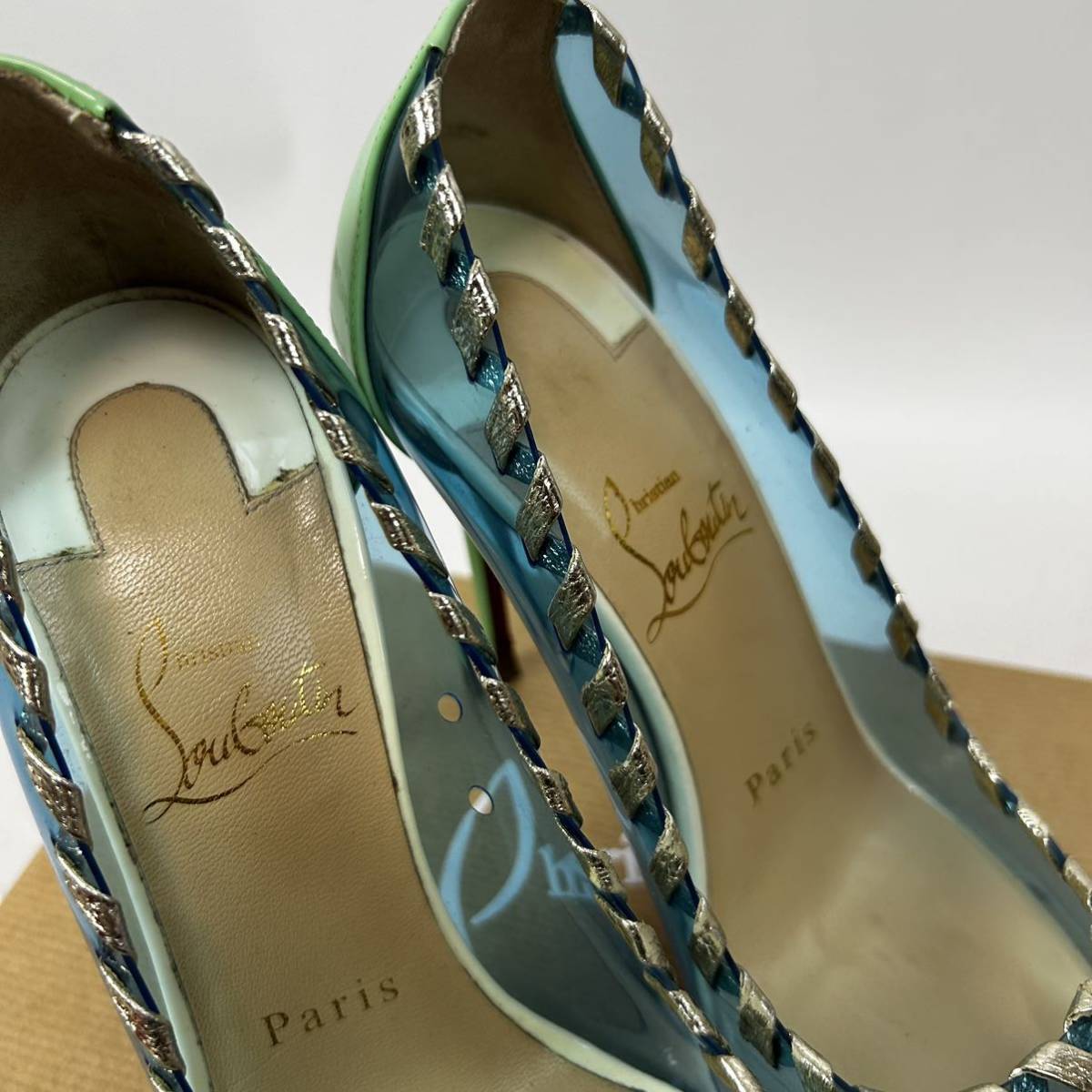 b58 Christian Louboutin クリスチャン ルブタン クリア パンプス 