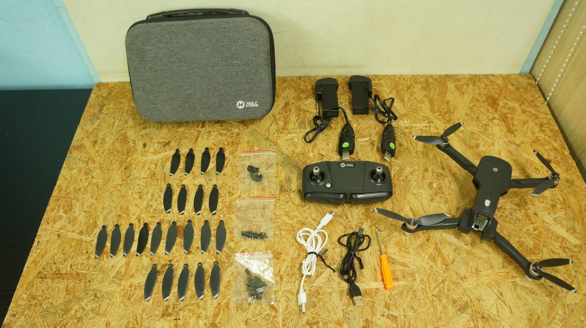 新作，人気SALE 通電確認のみ Holy Stone HS175D ドローン 4Kカメラ付 GPS搭載 ブラシレスモーター 折り畳み式 バッテリー2個 現状品 ケース付(ドローン本体)｜売買されたオークション情報、yahooの商品情報をアー ドローン本体
