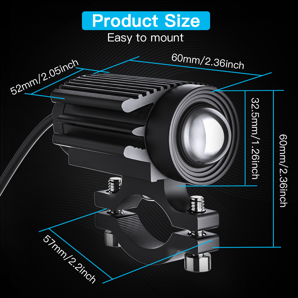 汎用 2個セット バイク用 ヘッドライト LEDプロジェクター レンズ 2色 汎用 2個セット バイク用 ヘッドライト LEDプロジェクター レンズ 2色